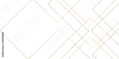 Abstract industrial Design random lines gold on white background.Geometric seamless minimalist pattern with straight lines design.luxury golden geometric random chaotic lines.squares and triangle line
