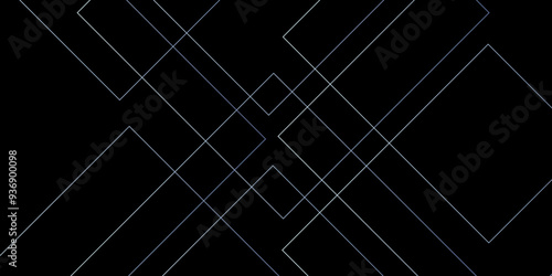 Abstract industrial Design random lines gold on black background.Geometric seamless minimalist pattern with straight lines design.luxury golden geometric random chaotic lines.squares and triangle line