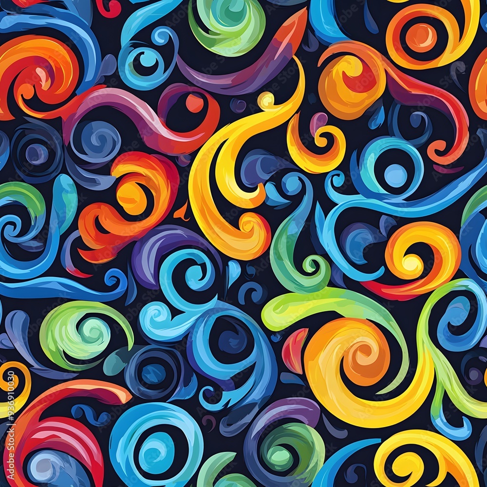 Abstract Swirling Design. Abstract Swirling Design.