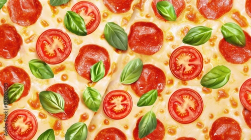 Scrumptious Pizza Delight. Delicious Italian cuisine concept