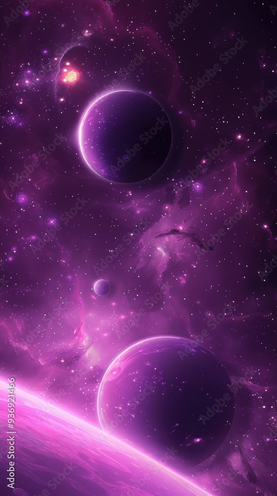 Mystical Purple Universe. Abstract Space Exploration concept Mystical Purple Universe. Abstract Space Exploration concept
