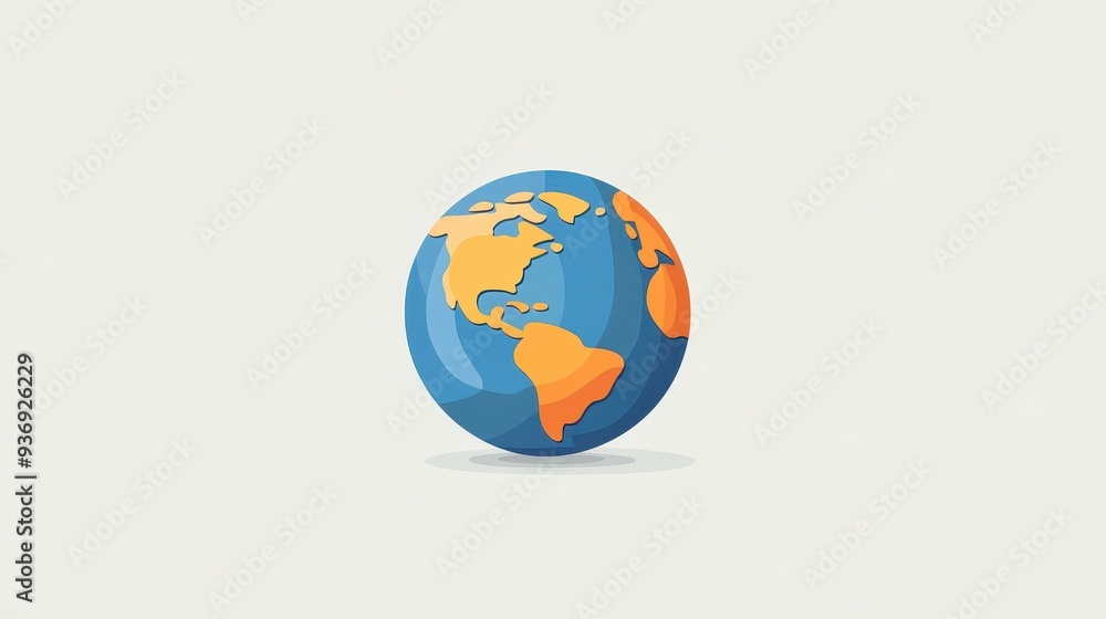 Dive into a chic gray backdrop showcasing a lively globe logo with charming textures and a fun cartoon aesthetic. Dive into a chic gray backdrop showcasing a lively globe logo with charming textures and a fun cartoon aesthetic.