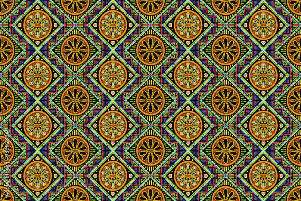 Mosaic Arabic ornament ancient seamless pattern Mosaic Arabic ornament ancient seamless pattern