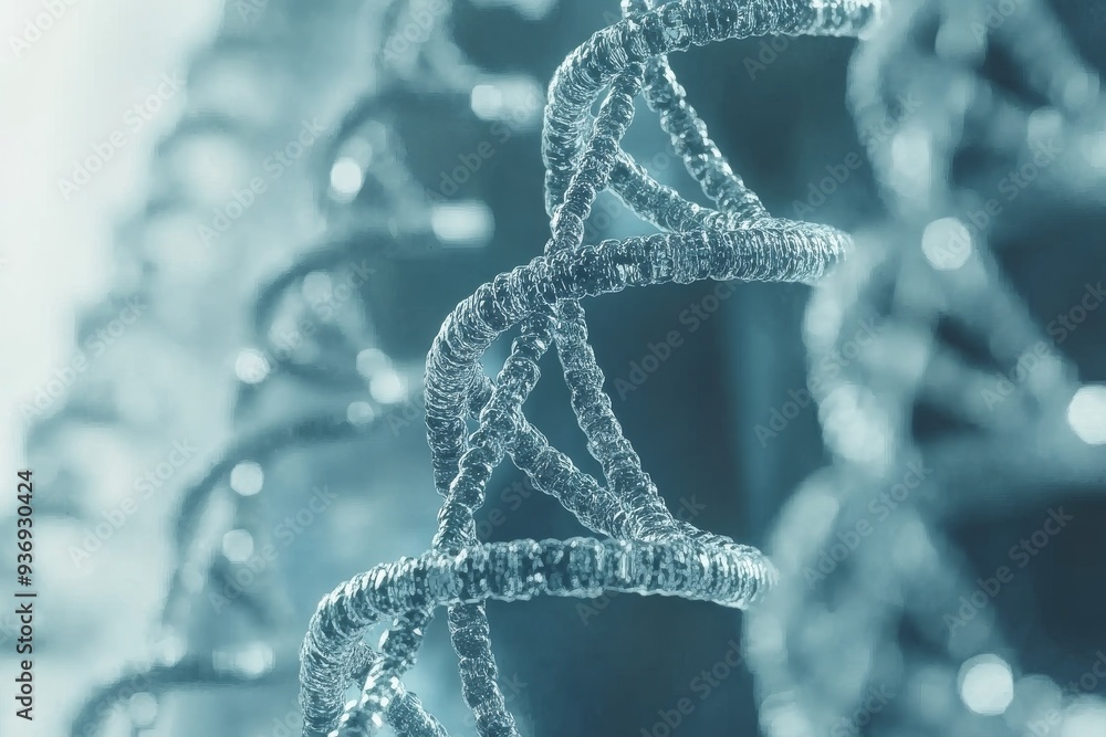 Macro View of DNA Structure Depicting the Intricacies of Genetic Engineering in Advanced Biotechnology Macro View of DNA Structure Depicting the Intricacies of Genetic Engineering in Advanced Biotechnology
