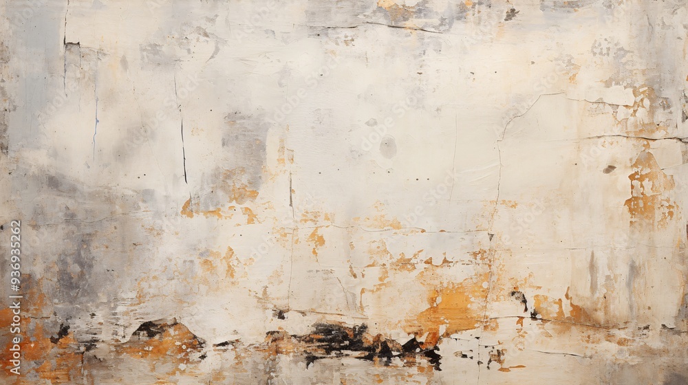 Abstract texture of aged, peeling wallpaper with patterns Abstract texture of aged, peeling wallpaper with patterns