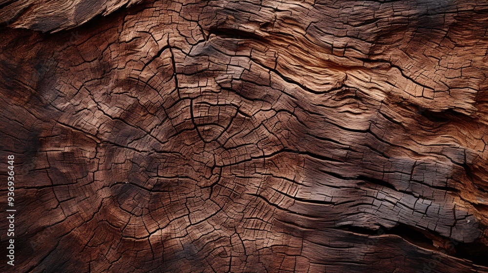 Close-up of tree bark texture with deep grooves and ridges Close-up of tree bark texture with deep grooves and ridges