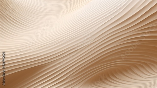 Abstract background of smooth, rippled sand in a zen garden