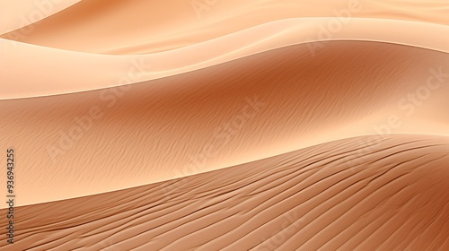 Abstract background of smooth, rippled sand in a desert