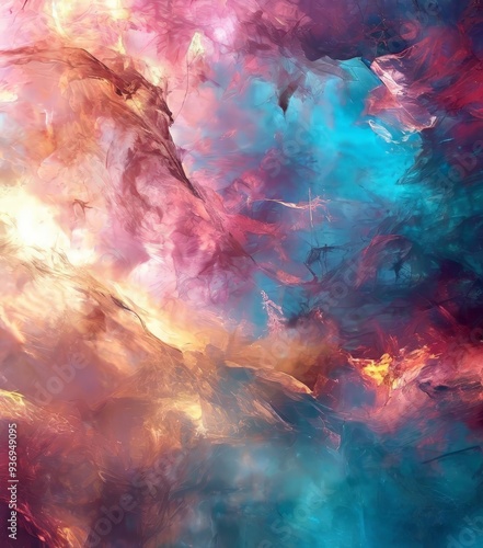 abstract painting by the talented artist, and illustrator