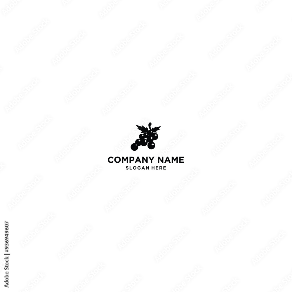 Grape logo template vector illustration design Grape logo template vector illustration design