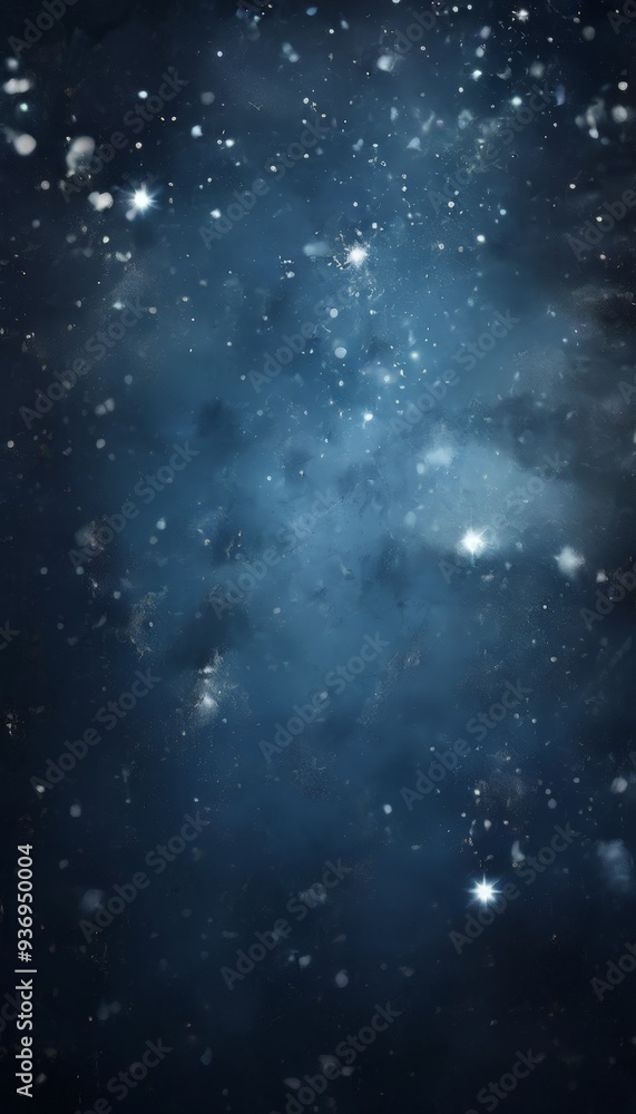 Fototapeta premium dark blue background with snow flakes