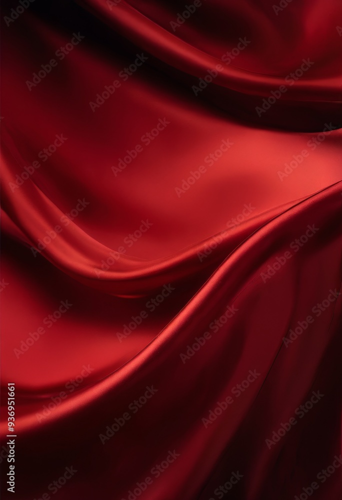 Obraz premium red silk fabric background