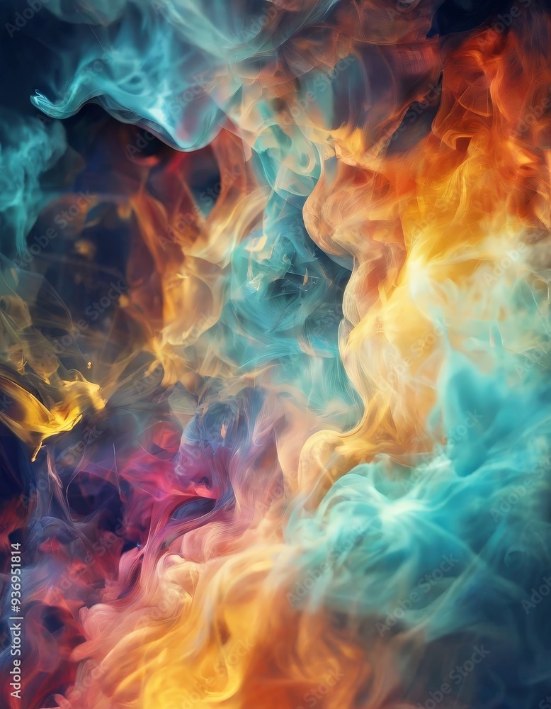 Fototapeta premium colorful smoke background