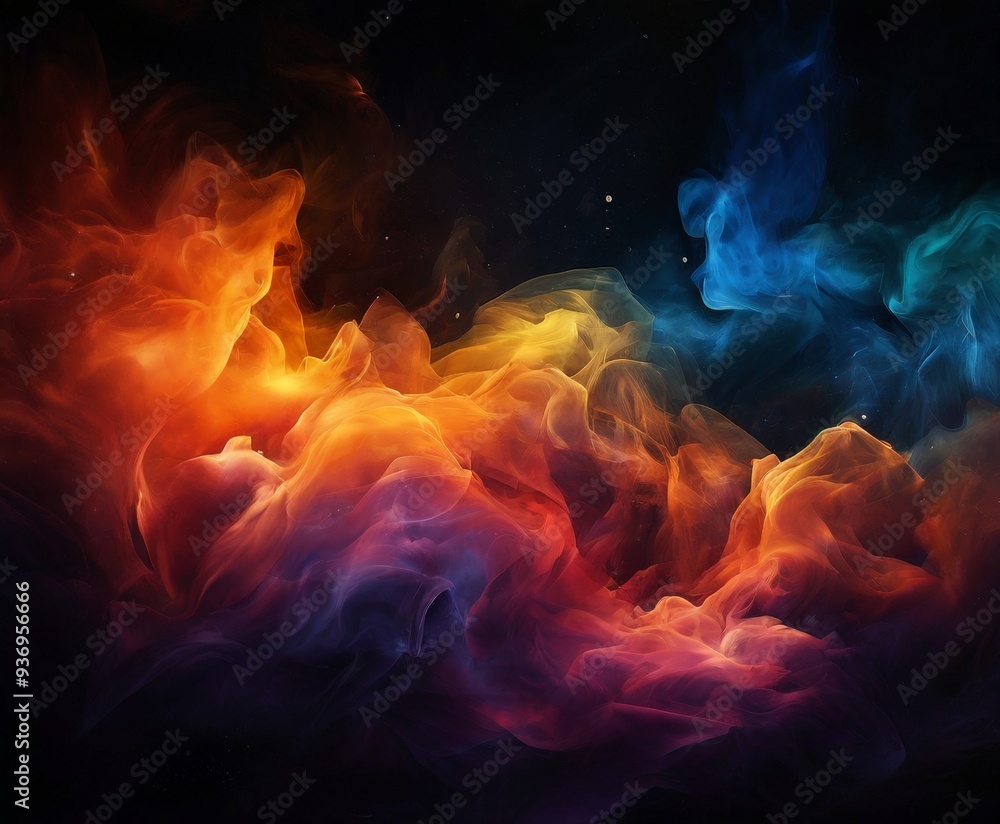 Fototapeta premium colorful smoke wallpapers