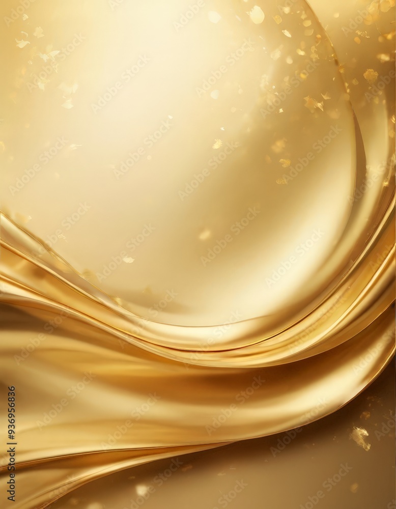 Obraz premium gold background with flowing golden waves