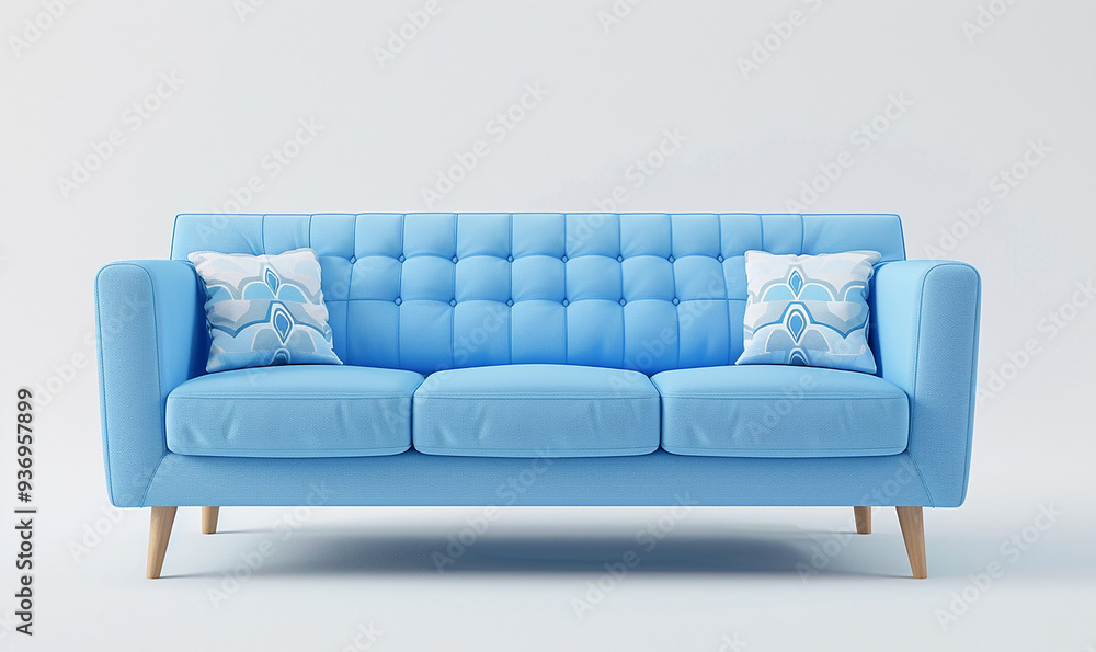 blue sofa isolated on white background blue sofa isolated on white background