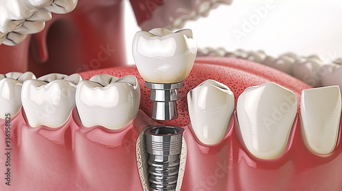 tooth implant artificial teeth fixing
