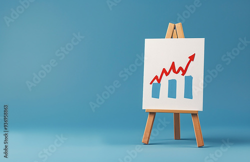economic growth shows coins and chart