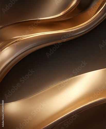 gold and black background with smooth curves