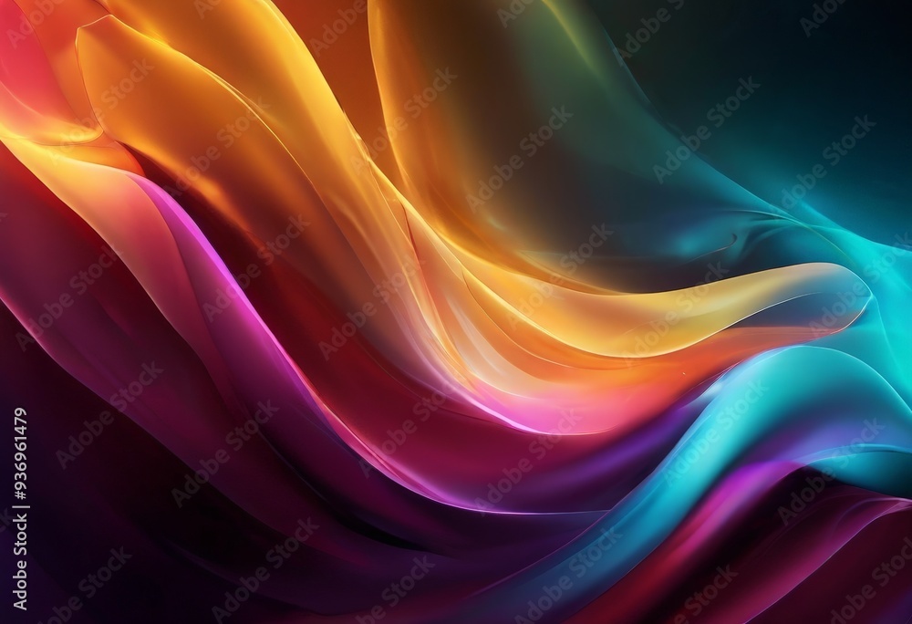 Obraz premium abstract colorful background with flowing lines