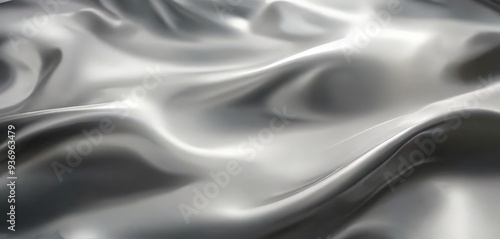 close up white silk fabric