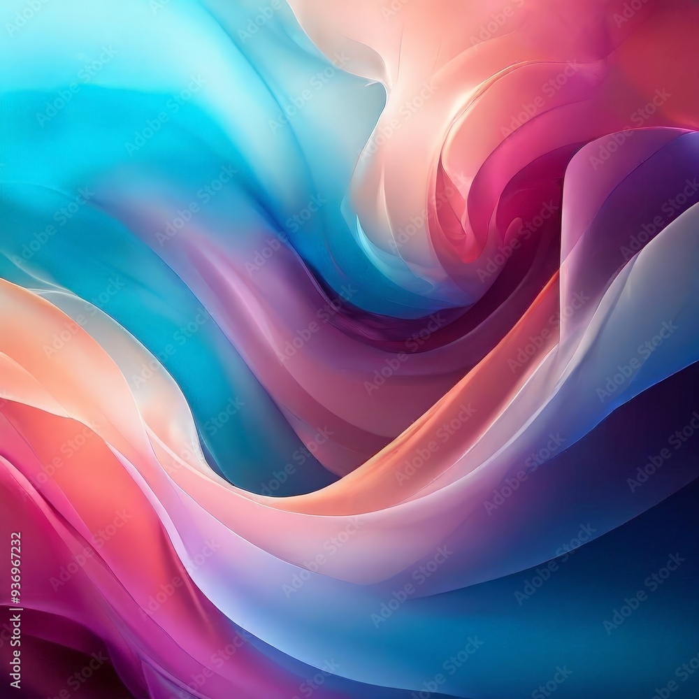 Fototapeta premium abstract background with colorful waves