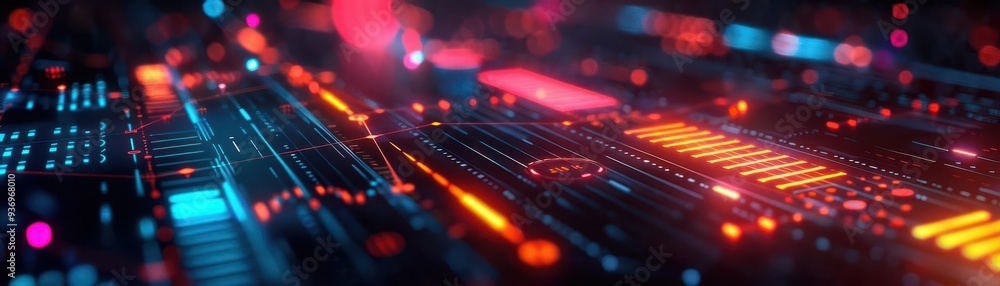 Data visualization dashboard with charts, Cyberpunk, Bright, Digital, Emphasizing information clarity and analysis Data visualization dashboard with charts, Cyberpunk, Bright, Digital, Emphasizing information clarity and analysis