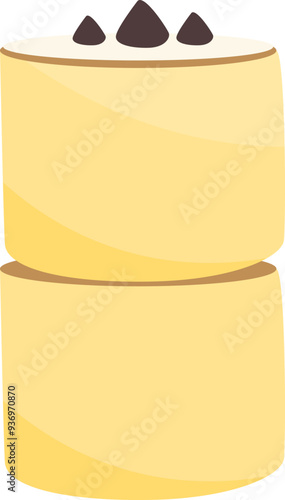 Souffle Pancakes Illustration