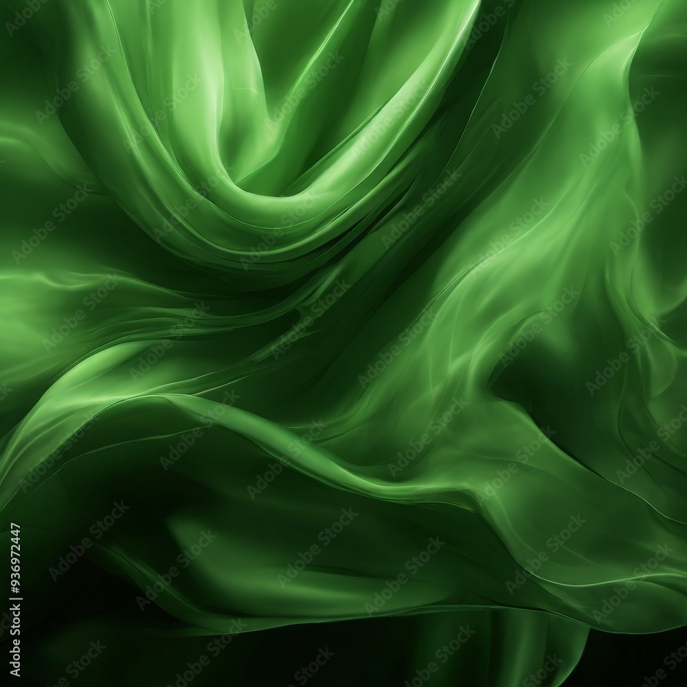 green silk fabric background green silk fabric background