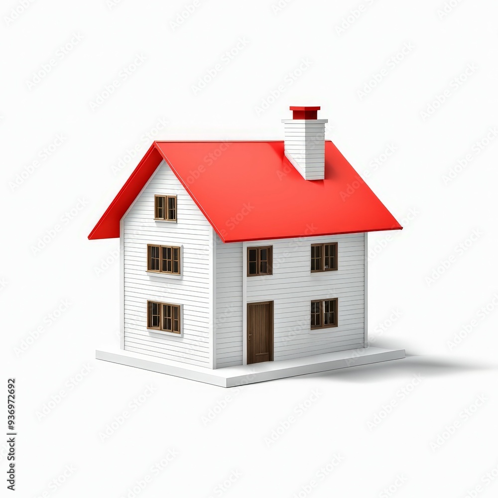 house on a white background house on a white background