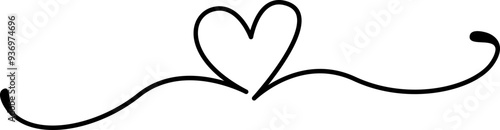 Heart Text Divider