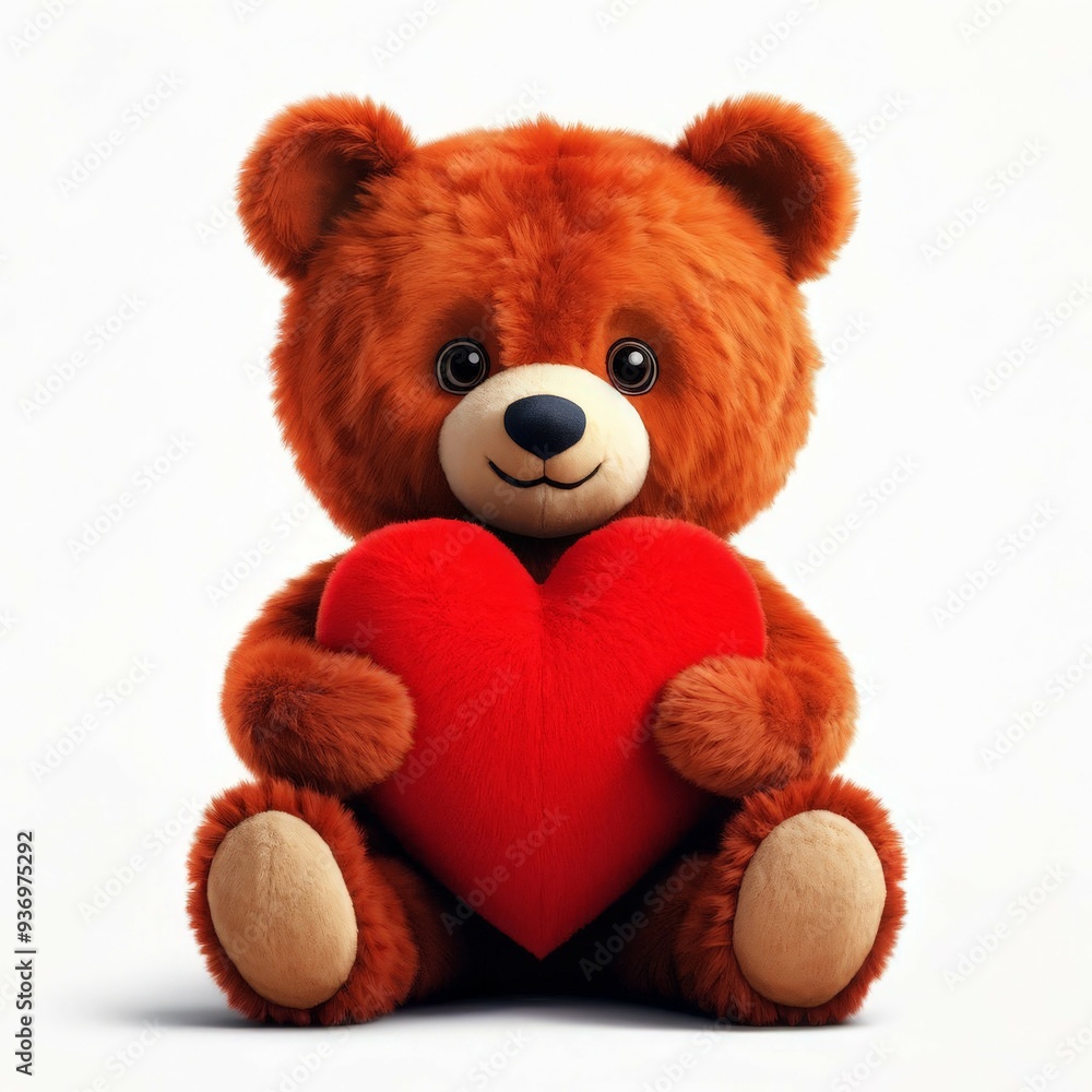 Fototapeta premium teddy bear with heart