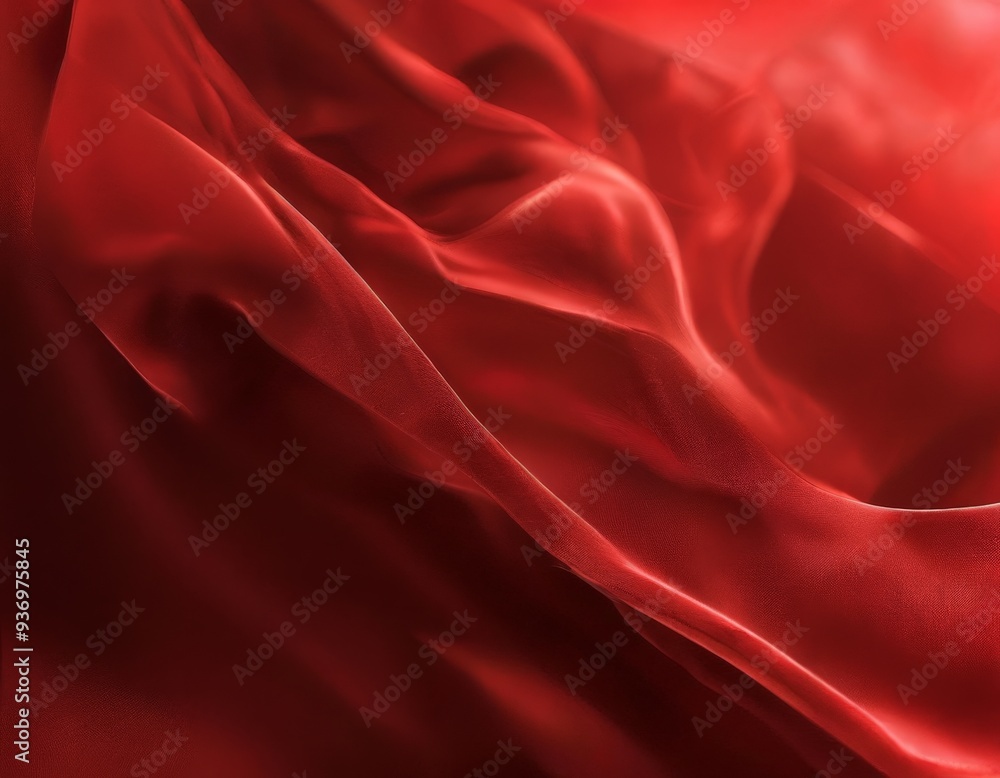Obraz premium red silk fabric texture