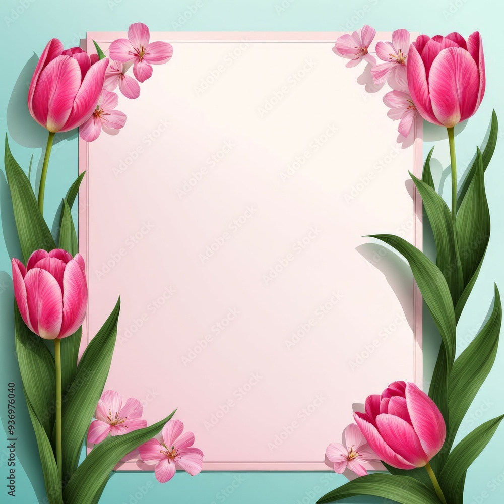 pink tulips on white pink tulips on white