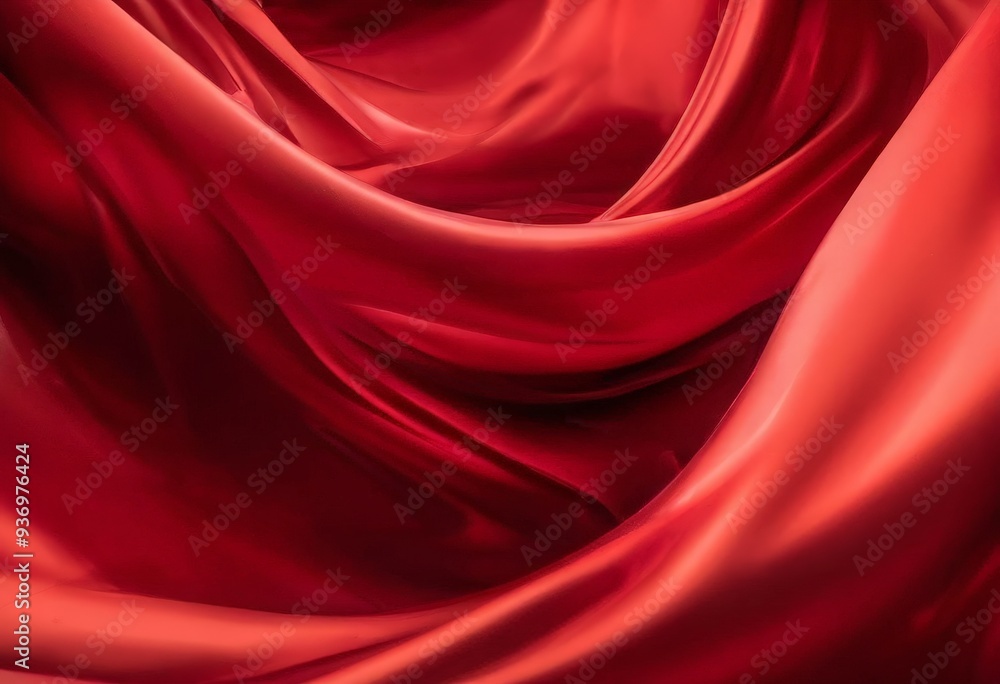 Obraz premium red silk fabric