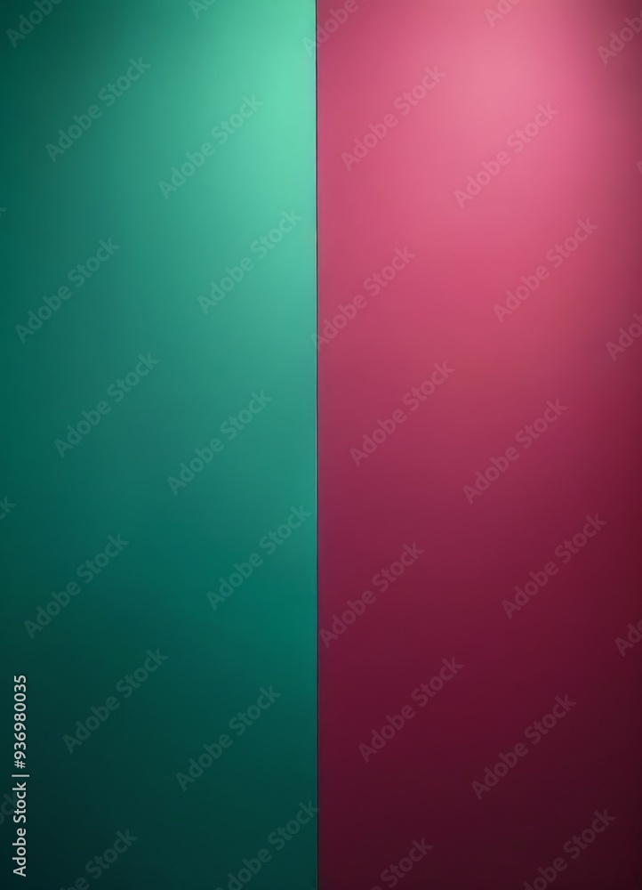 Obraz premium green and red wall with light