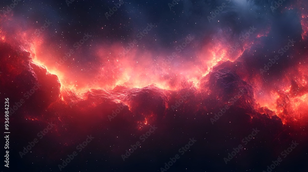 Fototapeta premium galaxy cloud virant sun rays and clouds wallpaper
