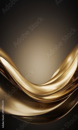 abstract gold wave background
