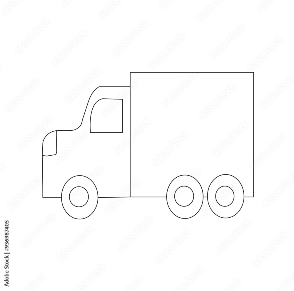truck on a white background illustration design. truck on a white background illustration design.