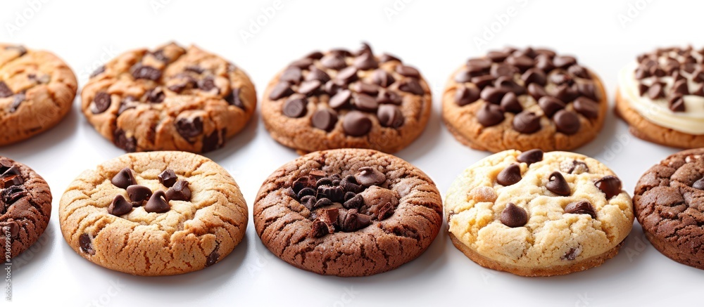 Assortment of Delicious Chocolate Chip Cookies Assortment of Delicious Chocolate Chip Cookies