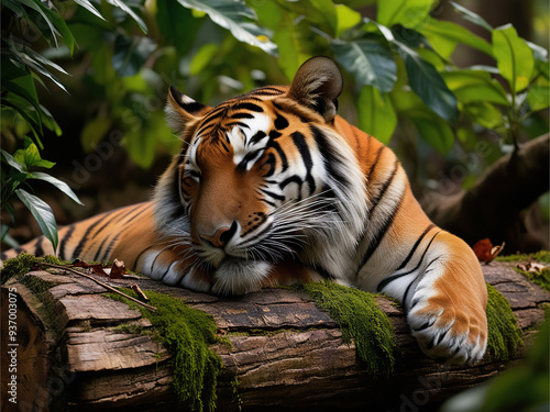 tiger in the zoo