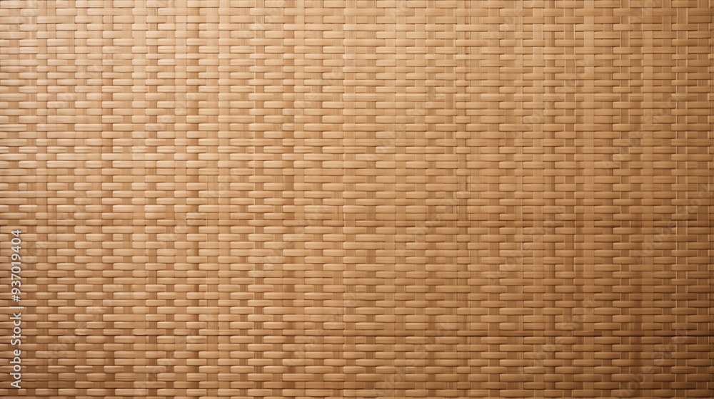 A close-up view of a woven bamboo mat with a natural beige color, showcasing the intricate patterns and textures of the material. Japanese traditional tatami texture. A close-up view of a woven bamboo mat with a natural beige color, showcasing the intricate patterns and textures of the material. Japanese traditional tatami texture.