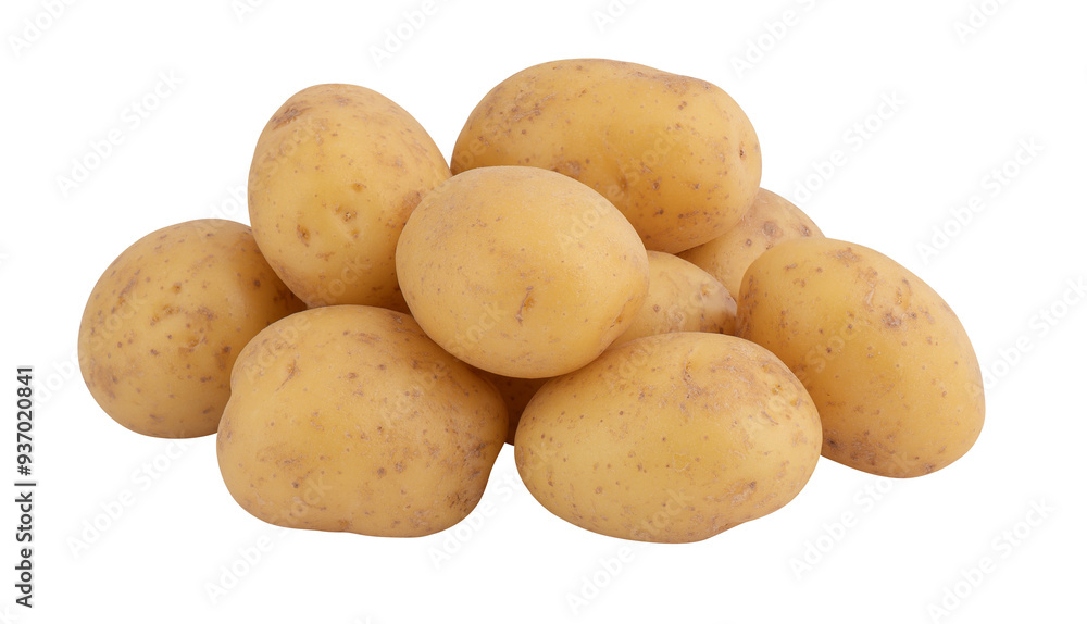 pile of fresh potatoes cut out isolated transparent background pile of fresh potatoes cut out isolated transparent background