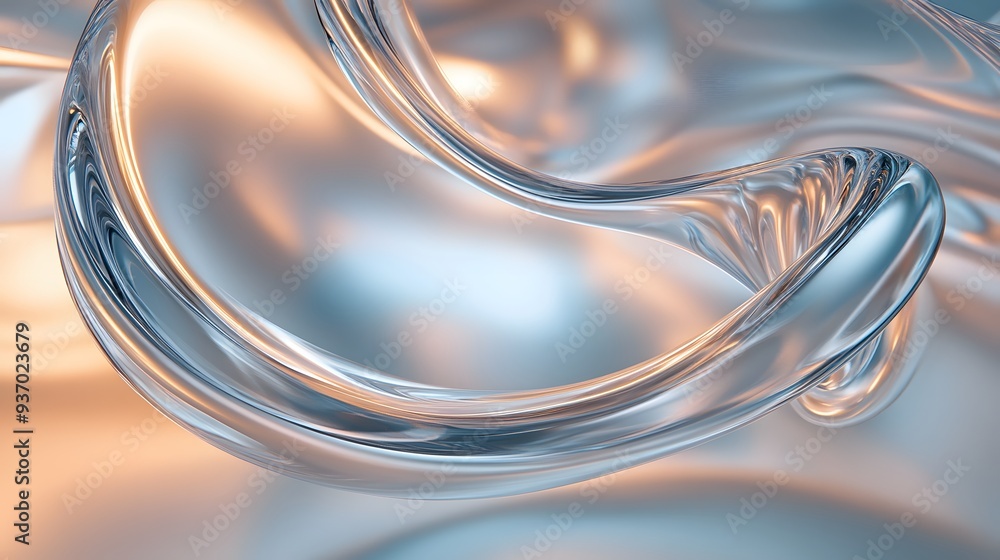 72. Bright, swirling curves creating a mesmerizing 3D effect in a transparent setting 72. Bright, swirling curves creating a mesmerizing 3D effect in a transparent setting