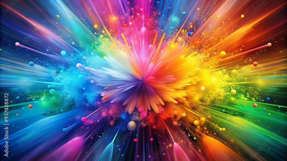Vibrant abstract background with colorful dispersion effect Vibrant abstract background with colorful dispersion effect