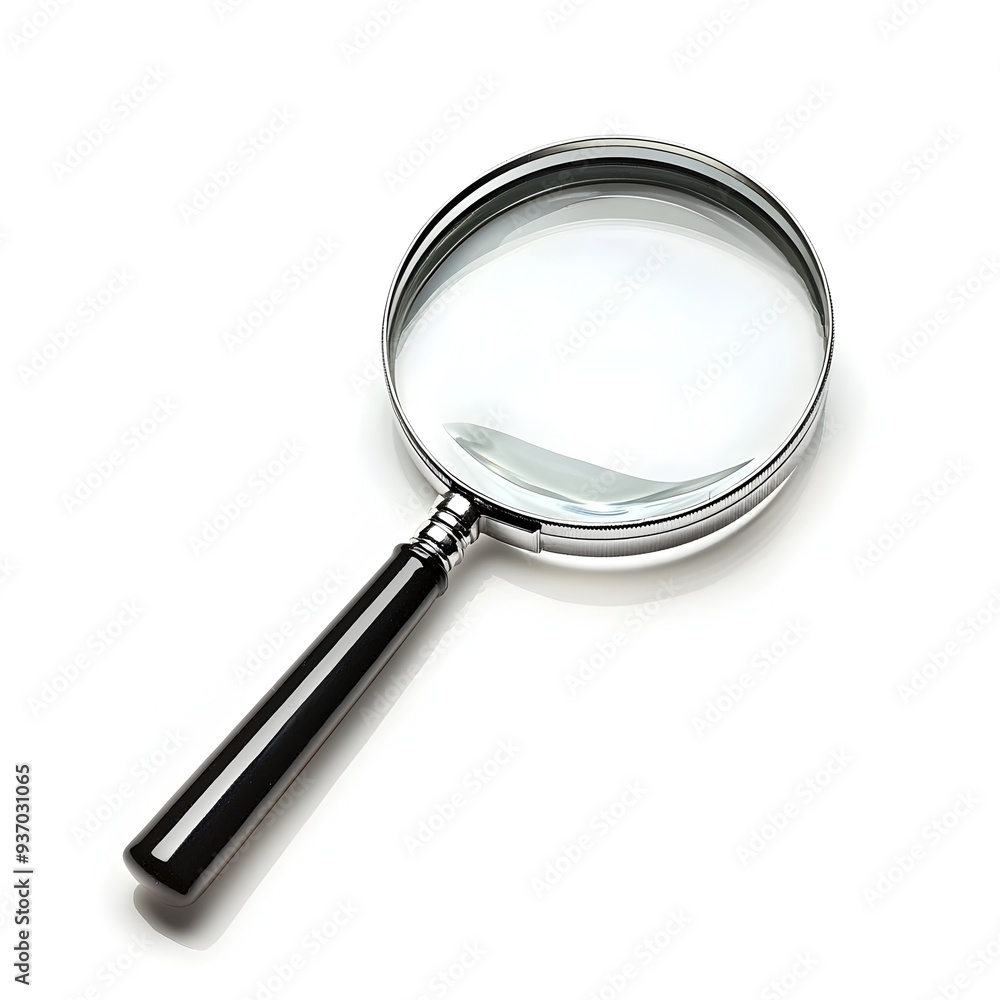 Isolated Photo of Magnifying Glass on White Background Isolated Photo of Magnifying Glass on White Background