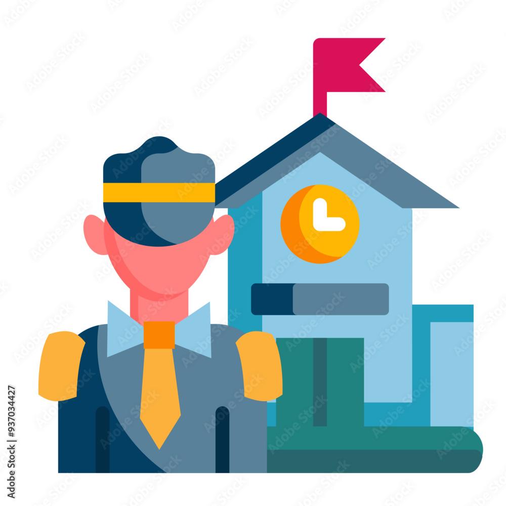 Building Security Icon Building Security Icon