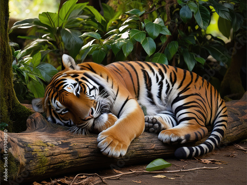 tiger in the zoo