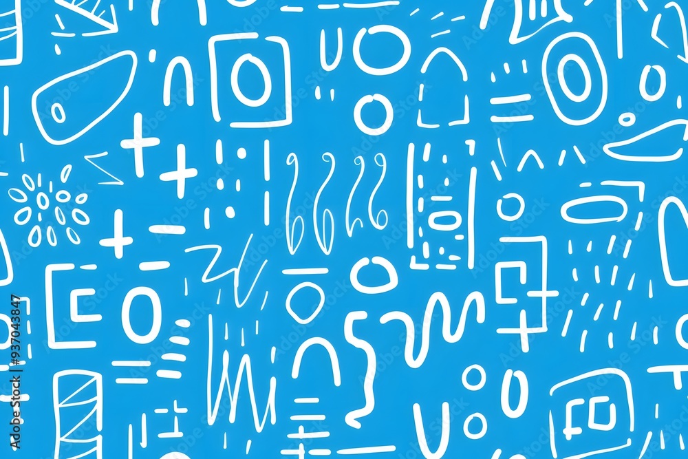 Modern vector seamless pattern with bold numbers, perfect for business presentations or educational materials Modern vector seamless pattern with bold numbers, perfect for business presentations or educational materials
