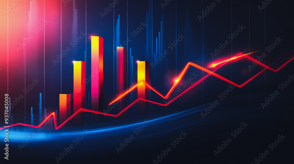 charts and graphs with statistics to analyze business potential and forecast future development of companies growth. charts and graphs with statistics to analyze business potential and forecast future development of companies growth.